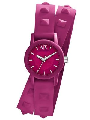 Horlogeband Armani Exchange AX6025 Leder Paars 12mm Horlogeband Armani Exchange AX6025 Leder Paars 12mm