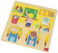 Goula vormenpuzzel Op School junior 28 cm hout 7 stukjes - thumbnail