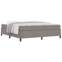 Boxspring bed Taupe, Zwart 180 x 200 cm Stof, Engineered Hout - thumbnail