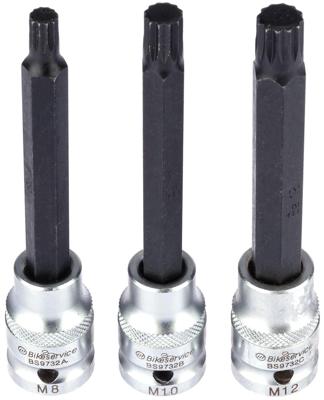 Bikeservice schroevendraaier bit stkschlein stossdaemp bst spline 1/2" 3pcs