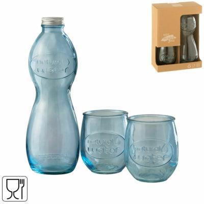 J-Line karaf met glazen 1l set van 3 | 4 stuks