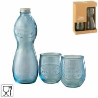 J-Line karaf met glazen 1l set van 3 | 4 stuks - thumbnail