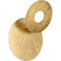 LED Wandlamp Goud - 6W Warm Wit 3000K - Rond Metaal Design - thumbnail