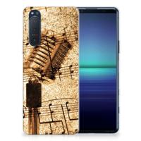 Sony Xperia 5II | Siliconen hoesje | met foto Bladmuziek - thumbnail