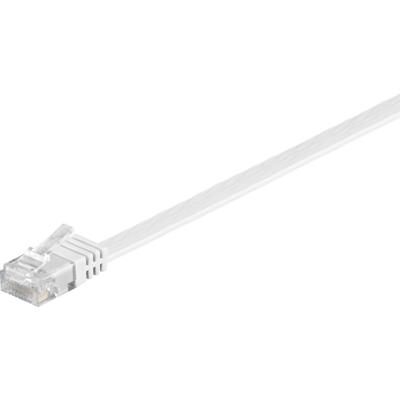 Goobay patchkabel rj-45 u/utp met cat.5e (wit, 20 meter, platte kabel)