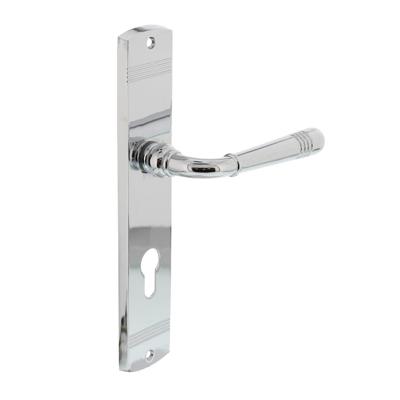 Intersteel Deurkruk Helena op langschild profielcilindergat 72mm - chroom