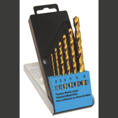 C.K T3293 HSS Metaal-spiraalboorset 6-delig 2 mm, 3 mm, 4 mm, 5 mm, 8 mm TiN DIN 338 Cilinderschacht 1 set(s)