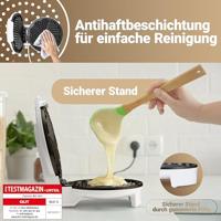 Clatronic WA 3491 Wafelijzer Anti-aanbaklaag Wit - thumbnail