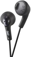 JVC Gumy HA-F160 in-ear hoofdtelefoon met 1 m kabel voor Android, iPhone, computers, laptops, consoles en meer (neodymium magneet, 3,5 mm jack, 15 Hz - 20 kHz), zwart - thumbnail