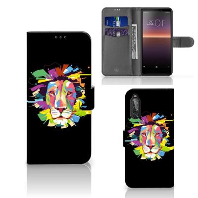 Sony Xperia 10 II Leuk Hoesje Lion Color Sony Xperia 10 II Leuk Hoesje Lion Color