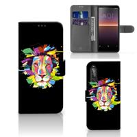 Sony Xperia 10 II Leuk Hoesje Lion Color - thumbnail