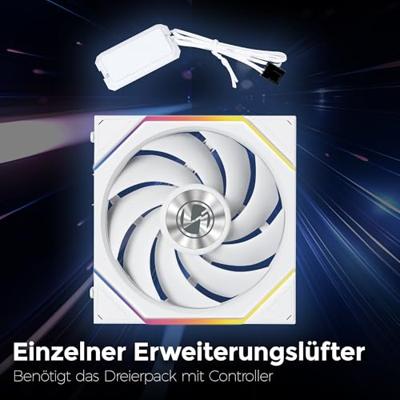 Lian Li Lian Li UNI FAN TL Wireless Lüfter, ARGB, PWM - 120 mm, weiß PC-ventilator (b x h x d) 120 x 28 x 124 mm