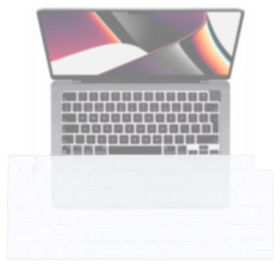 Lunso MacBook Air 13 (M2/M3) / Air 15 (M2/M3) / Pro 14 / Pro 16 (M1/M2) - Keyboard Cover (EU) - Transparant