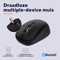 Trust YUKI MULTI-DEVICE WIRELESS MOUSE Muis Draadloos, Bluetooth, USB Zwart 3 Toetsen - thumbnail