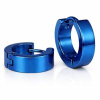 LGT Jewels Oorringen Edelstaal Blauw - thumbnail