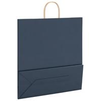 VidaXL Papieren zakken 250 st met hengsels 45x17x48 cm blauw - thumbnail