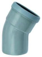 Wavin PVC Bocht 15° Manchet Mof x Spie 110mm - Duurzaam & Weerbestendig Watermanagement - thumbnail