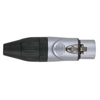 DAP XLR plug X-type 3p female zilver met kleurring - thumbnail