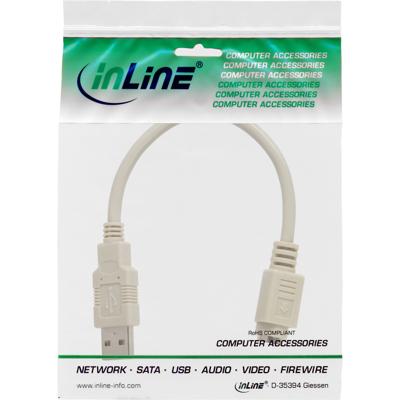 Intos USB adapterkabel USB PS/2 USB-A/stekker - mDIN6/bus 0,20 m