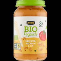 Jumbo Biologisch Babyvoeding Groenten, Macaroni & Kip 8+ Maanden 220 g - thumbnail