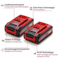 Einhell 18V 3Ah PXC Plus Twinpack 4511631 Gereedschapsaccu 18 V 3000 mAh Li-ion - thumbnail
