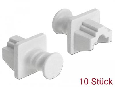 Delock 86507 Stofkap voor RJ45-aansluiting 10 stuks wit