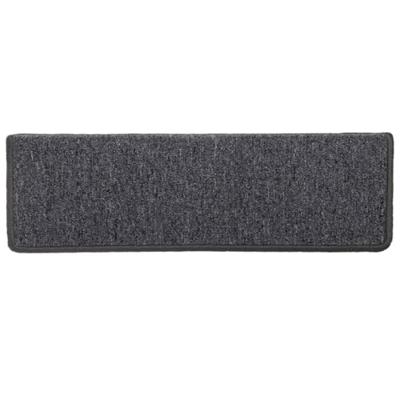 Trapmatten 15 st 65x21x4 cm Donkergrijs Rechthoekige Rand Trapmatten 15 st 65x21x4 cm Donkergrijs Rechthoekige Rand