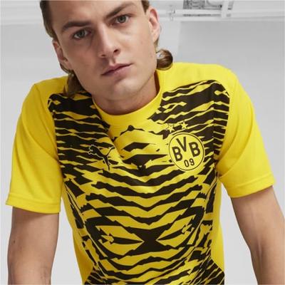 PUMA Borussia Dortmund Pre-Match Trainingsshirt 2024-2025 Geel Zwart