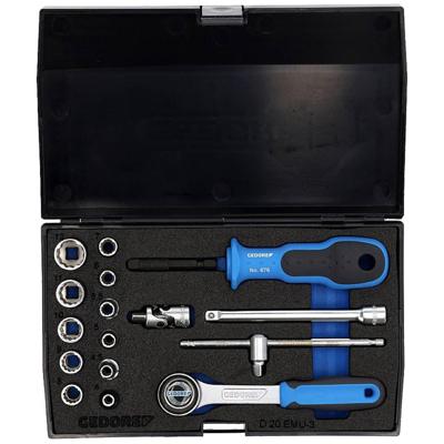 Gedore 1815652 1815652 Dopsleutelset Metrisch 1/4 (6.3 mm) 17-delig