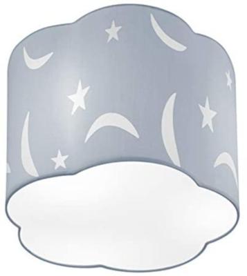 Trio plafondlamp Moony jongens 25 cm 1 x E27 staal 42 watt blauw Trio plafondlamp Moony jongens 25 cm 1 x E27 staal 42 watt blauw