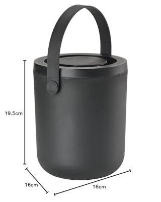 Zone Denmark Circular Bio Waste Afvalemmer 3 L - Zwart