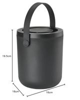 Zone Denmark Circular Bio Waste Afvalemmer 3 L - Zwart - thumbnail