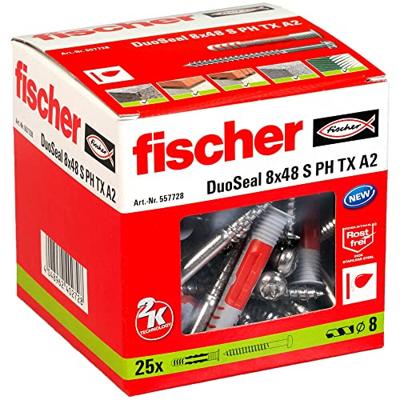Fischer 557728 DuoSeal Plug 48 mm 8 mm 25 stuk(s)