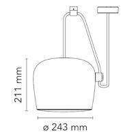 Flos Aim Hanglamp - Zwart - thumbnail