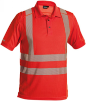 DASSY hogezichtbaarheid polo brandon rood xxl - thumbnail