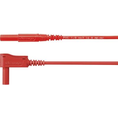 Schützinger Meetsnoer Stekker 4 mm Stekker 4 mm 150.00 cm Rood 1 stuk(s)