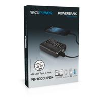 RealPower Powerbank PB-10000 PD+ Nutopia 10.000 mAh - thumbnail