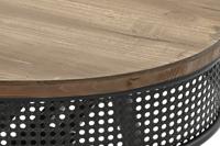 Hoofdtafel DKD Home Decor Bruin Zwart Metaal Spar 120 x 58 x 42 cm - thumbnail