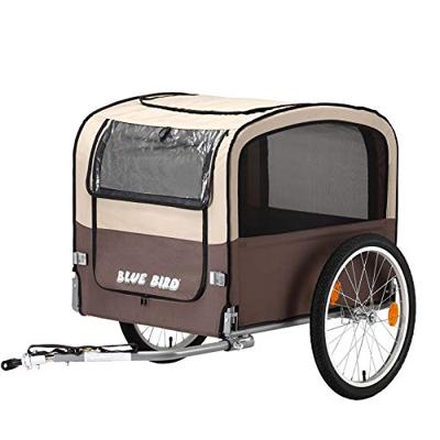 BLUE BIRD fiets-hondenkar dog trailer 20" brown/beige