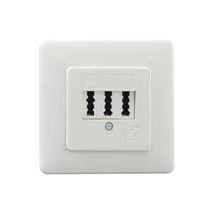 Rutenbeck TAE 2x6/6NFF Up rw Telefoonaansluitdoos Inbouw (in muur) Wit
