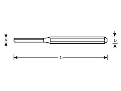 Bahco pendrijver din 6450 3 mm | 3734-3