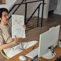 HP All-in-One PC 24-cr0000ng Shell White (P) 60.5 cm (23.8 inch) Full HD Intel® Core™ i5 i5-1335U 8 GB RAM 512 GB SSD Intel Intel IRIS Xe Graphics 8R2S0EA#ABD - thumbnail