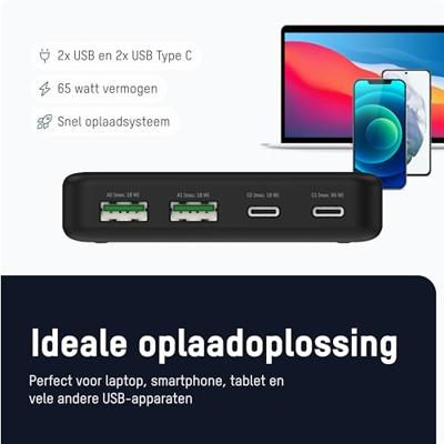 Ansmann USB & USB-C Lader 65W - DC465PD - thumbnail