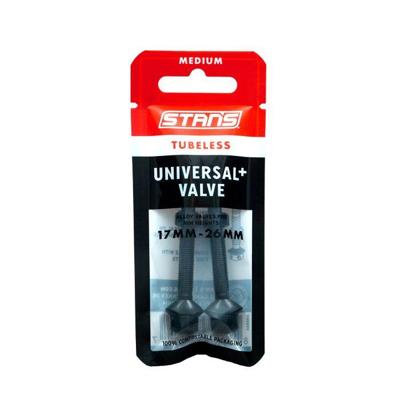 STANS Stan&apos;s tubeless universal+ valves - medium - black
