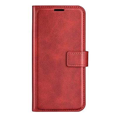 Lunso - Samsung Galaxy S23 Ultra - cover bookcase hoes - Rood Lunso - Samsung Galaxy S23 Ultra - cover bookcase hoes - Rood