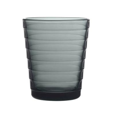 Iittala Aino Aalto Glas 22 cl donkergrijs 2 stuks