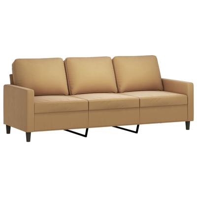 4-delige Loungeset met kussens fluweel bruin - thumbnail