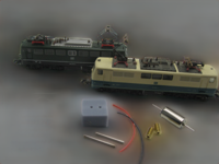 micromotor NF017G N ombouwset voor Fleischmann BR 110, 111, 140 - thumbnail
