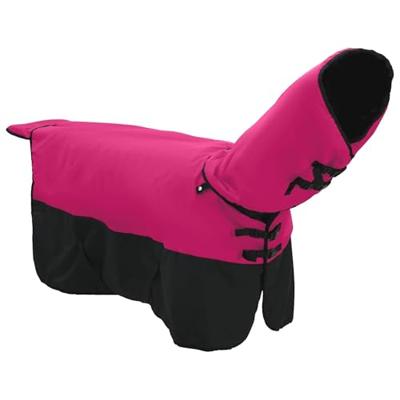 VidaXL Paardendeken roze en zwart 105 cm polyester