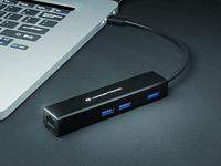 Conceptronic DONN07B interface hub USB 3.2 Gen 1 (3.1 Gen 1) Type-C 5000 Mbit/s Zwart - thumbnail